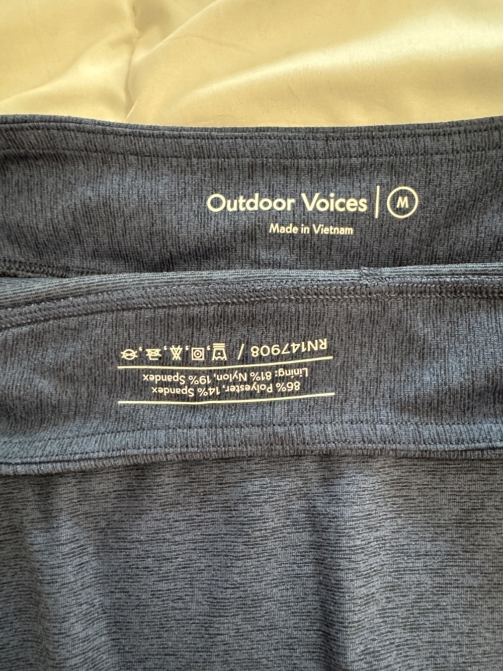 Outdoor Voices Court Skort Navy Size Medium Athleisure Tennis Exercise - Picture 6 of 7